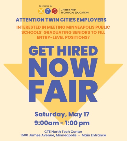 2025 5-17 MPLS Job Fair No QR Code